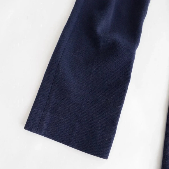 Tory Burch Navy Straight Leg Crop Pants Size 4 - Picture 8 of 16